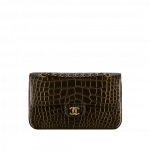 Chanel Black Alligator Classic Flap Bag
