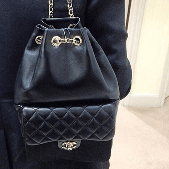 CHANEL Lambskin Quilted Large in Seoul Backpack Black 1291813