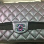 Chanel Black Iridescent Hardware Classic Flap Bag - Cruise 2016