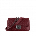 Chanel Burgundy Goatskin with Waist Chain Flap Bag