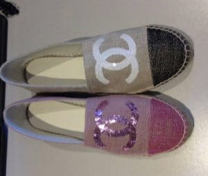 Chanel Linen with Sequins Espadrilles