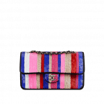 Chanel Multicolor Embroidered Sequins Classic Flap Bag
