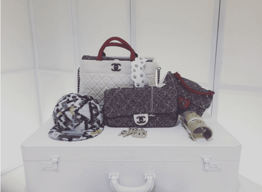 Chanel Multicolor Tweed Flap and White Quilted Tote Bag - Spring 2016