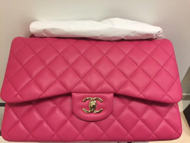 chanel pink bag 2016