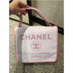 Chanel Pink Deauville Crossbody Bag