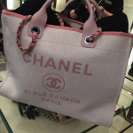 Chanel Pink Deauville Tote Large Bag 2