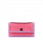 Chanel Pink/Purple Two-Tone Tweed Flap Bag