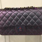 Chanel Purple Iridescent Hardware Classic Flap Medium Bag - Cruise 2016