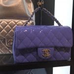 Chanel Purple Patent Classic Flap MIni Bag - Cruise 2016