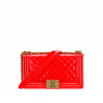 Chanel Red Patent Boy Chanel Flap Bag