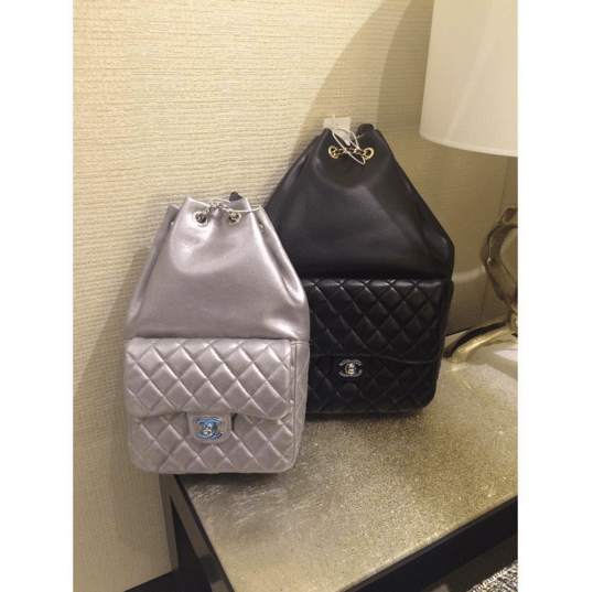 CHANEL Lambskin Quilted Large in Seoul Backpack Black 1291813