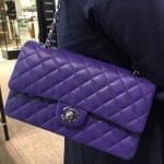 Chanel Violet Classic Flap Medium Bag - Cruise 2016