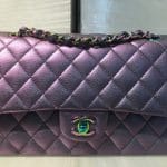Chanel Violet Iridescent Hardware Classic Flap Small Bag - Cruise 2016