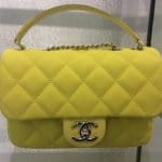 Chanel Yellow Classic Flap Extra Mini Bag - Cruise 2016