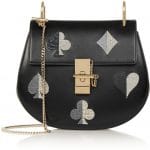 Chloe Black Embroidered Drew Small Bag