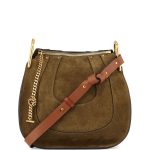 Chloe Eucalyptus Suede Hayley Hobo Small Bag