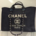 Chanel Dark Blue Deauville Tote Large Bag 3
