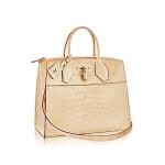 Louis Vuitton Beige Crocodile City Steamer MM Bag