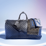 Louis Vuitton Damier Cobalt Keepall Bandouliere 45 Bag and Scarves