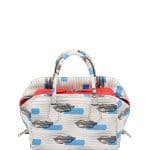 Prada White/Blue Lip Print Inside Bag