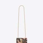 Saint Laurent Red/Yellow/Black Sunset Jacquard/Leather Monogram Satchel Small Bag