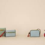 Valentino Multicolor Rockstud Clutch and Camera Case Bags and Ballerina Flats - Spring 2016