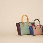 Valentino Multicolor Rockstud Double Handle Bags - Spring 2016