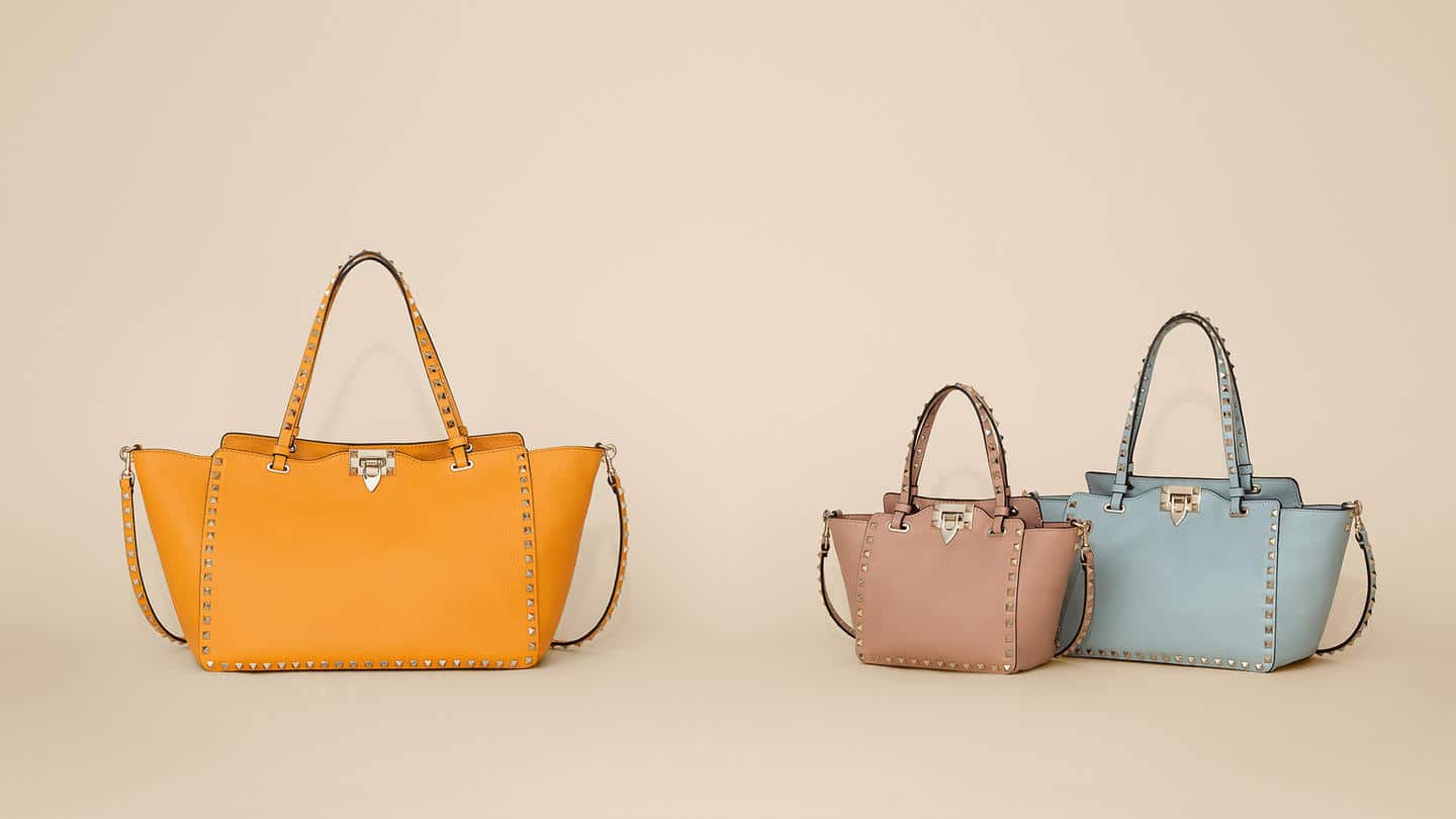 Valentino Rockstud Tote Bags - Spring 2016