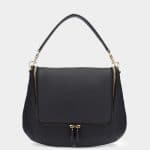 Anya Hindmarch Black Maxi Zip Satchel Bag