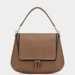 Anya Hindmarch Caramel Maxi Zip Satchel Bag