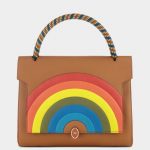 Anya Hindmarch Caramel Rainbow Bathurst Satchel Small Bag