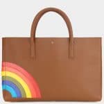 Anya Hindmarch Caramel Rainbow Maxi Featherweight Ebury Bag