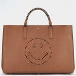 Anya Hindmarch Caramel Smiley Maxi Featherweight Ebury Bag