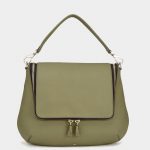 Anya Hindmarch Light Olive Maxi Zip Satchel Bag