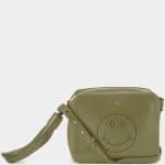 Anya Hindmarch Light Olive Smiley Cross-Body Bag