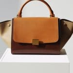 Celine Brown/Beige/Tan Trapeze Small Bag