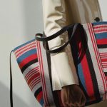 Celine Multicolor Woven Cabas Phantom Medium Bag