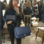 Chanel Blue Travel Maxi Flap Bag