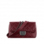 Chanel Burgundy Double Carry Flap Bag