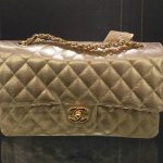 Chanel Gold Pixel Effect Medium Flap Bag