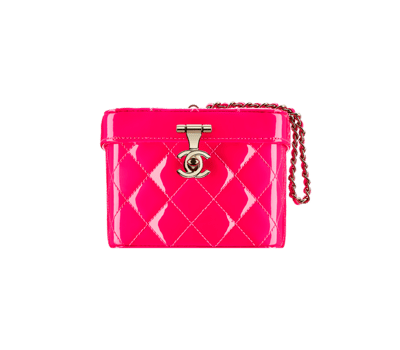 Chanel Patent Calfskin Makeup Case Minaudiere Bag