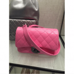 Chanel Pink Double Carry Flap Small Bag 1