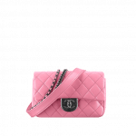 Chanel Pink Double Carry Flap Small Bag