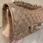Chanel Rose Gold Pixel Effect Medium Flap Bag