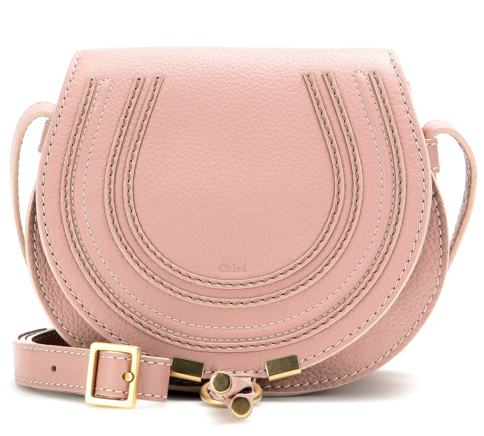 Chloe Anemone Pink Marcie Shoulder Bag