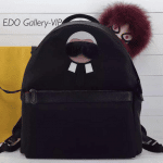 Fendi Black Karlito Backpack Bag