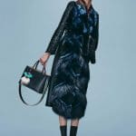Fendi Dark Green 2jours Bag with Python Strap You - Pre-Fall 2016