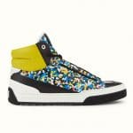 Fendi Multicolor Bag Bugs Granite Print High-Top Lace-Up Sneaker