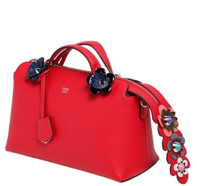 Fendi Small By The Way Floral Appliques Bag