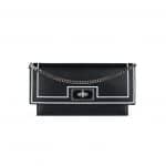 Givenchy Black with Contrasted Frame Shark Chain Wallet